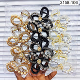 Impression Pack of 12 Pcs Pearl Style Hair Clutcher  Plastic Hair Clutcher